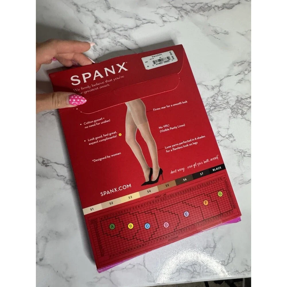 SPANX Firm Believer Shaping Sheer Tights 20 Denier S2 Beige Full Toe